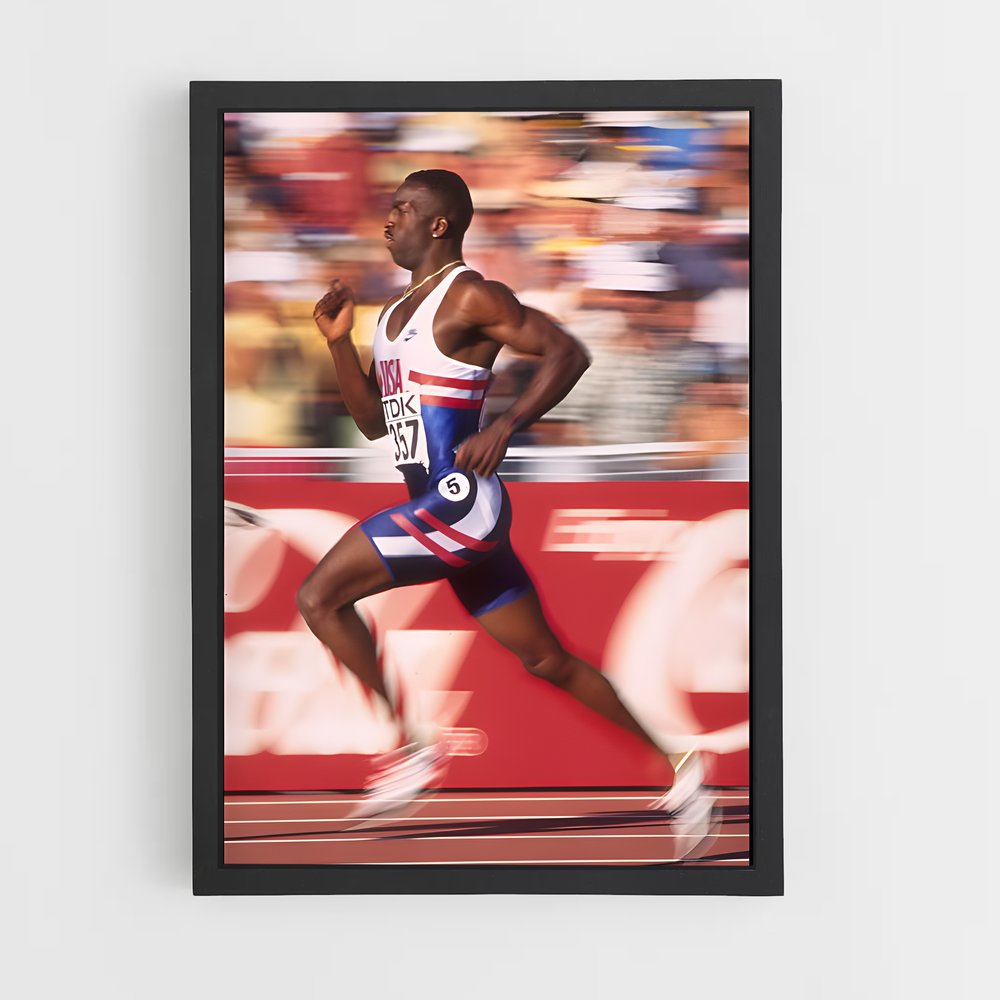 Poster Sur la Ligne d'Arrivée – affiche Athlétisme (vue 2)